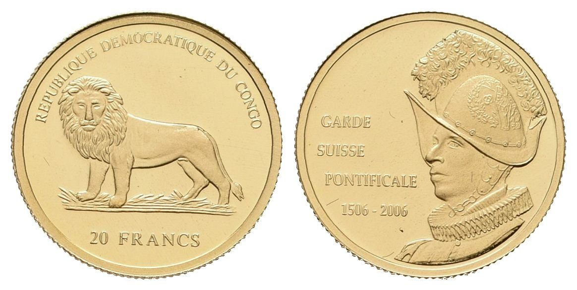 Kongo, 20 Francs 2006 - Švýcarská garda