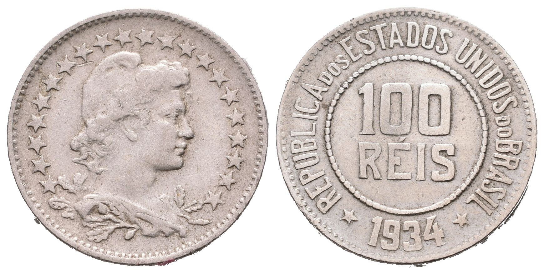 Brazílie, 100 Reis 1934