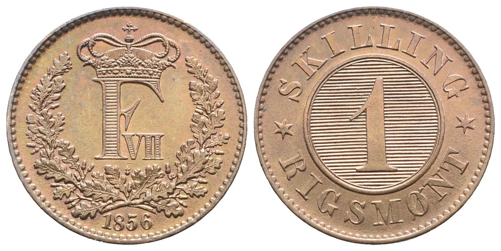 Dánsko, 1 Šilink 1856