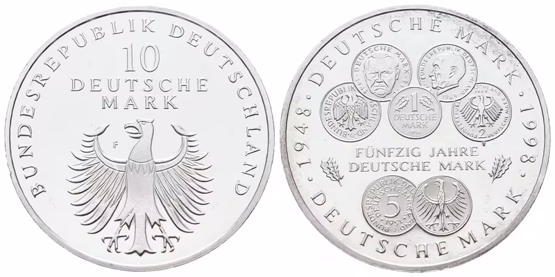 SRN, 10 Marka 1998 F - Měna