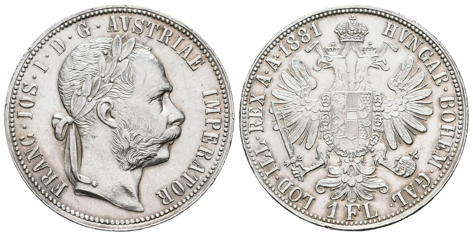 Zlatník 1881, velmi pěkná zachovalost, lesk, drobné rysky a hranky — 1