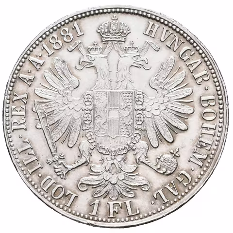 Zlatník 1881, velmi pěkná zachovalost, lesk, drobné rysky a hranky