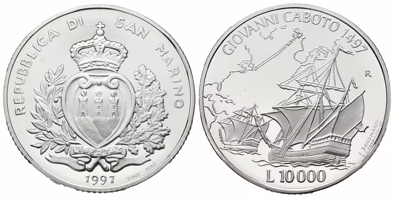 San Marino, 10000 Lir 1997 - Giovanni Caboto
