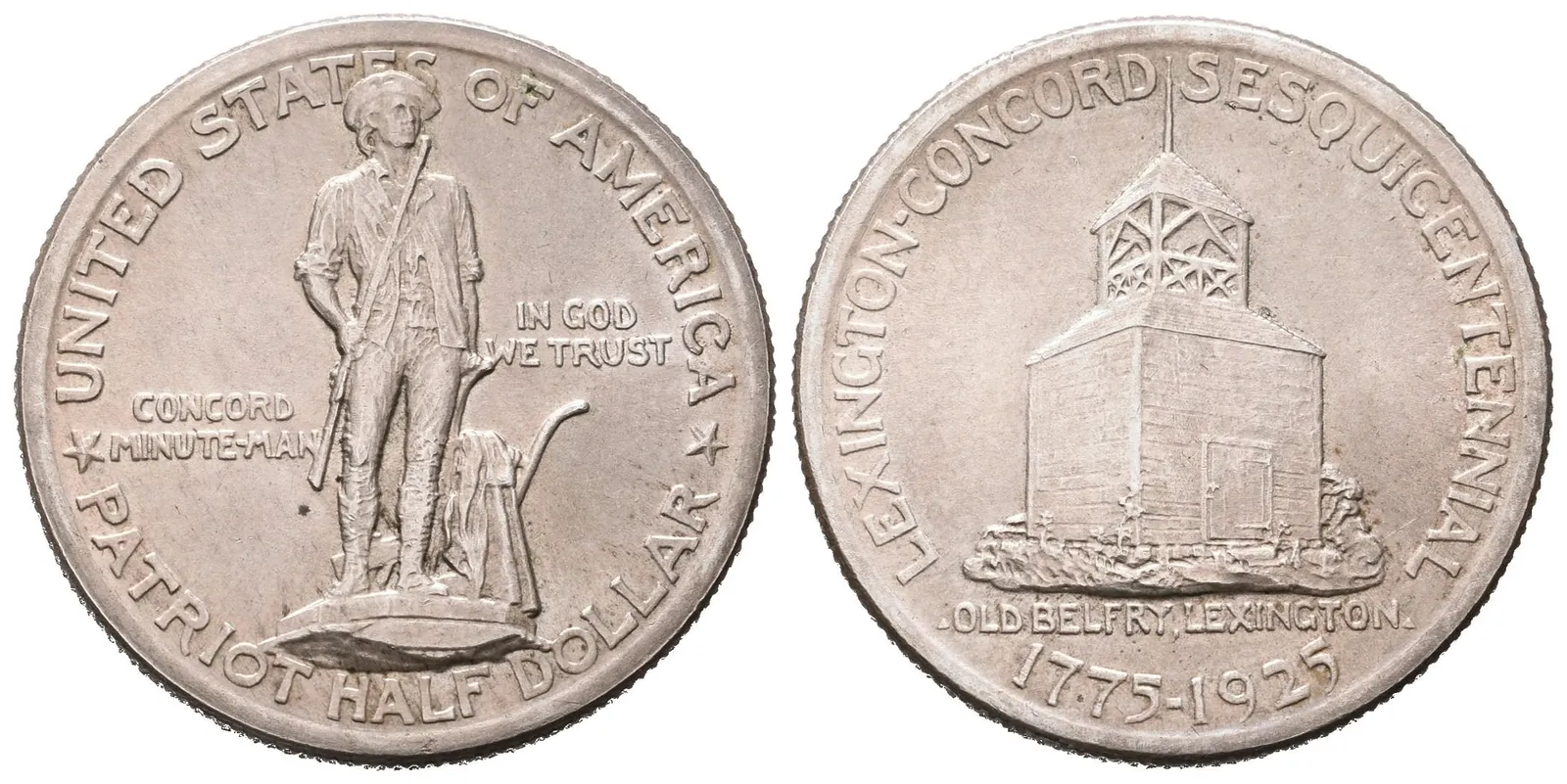 USA, 1/2 Dollar 1925 - Lexington-Concord Sesquicentennial