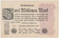 Německo, 2 Millionen Mark 1923, Ro.103d