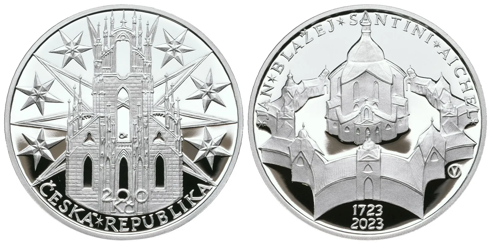 200 Kč 2023 - Jan Blažej Santini-Aichel, PROOF