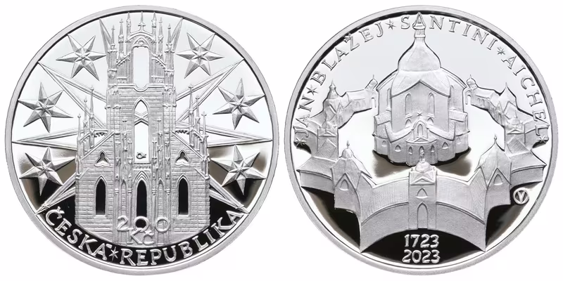 200 Kč 2023 - Jan Blažej Santini-Aichel, PROOF
