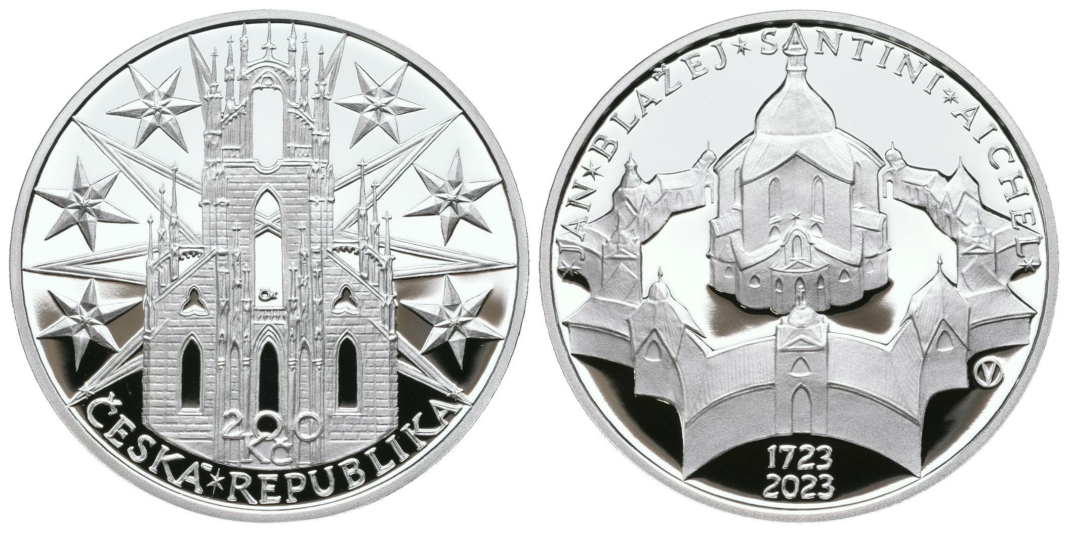 200 Kč 2023 - Jan Blažej Santini-Aichel, PROOF