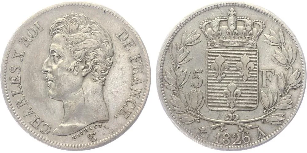 Francie, Charles X., 1824 - 1830 — 1