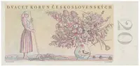 Československo, 20 Koruna 1949, I. vydání, Hej.84a - fotografie 2