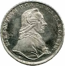 Salzburg - arcibiskupství, Hyeronymus Colloredo, 1772 - 1803 — 1