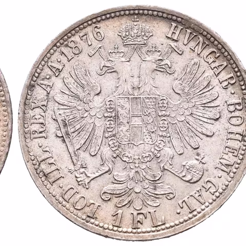 Zlatník 1876, pěkná zachovalost, patina, zbytky lesku, drobné rysky