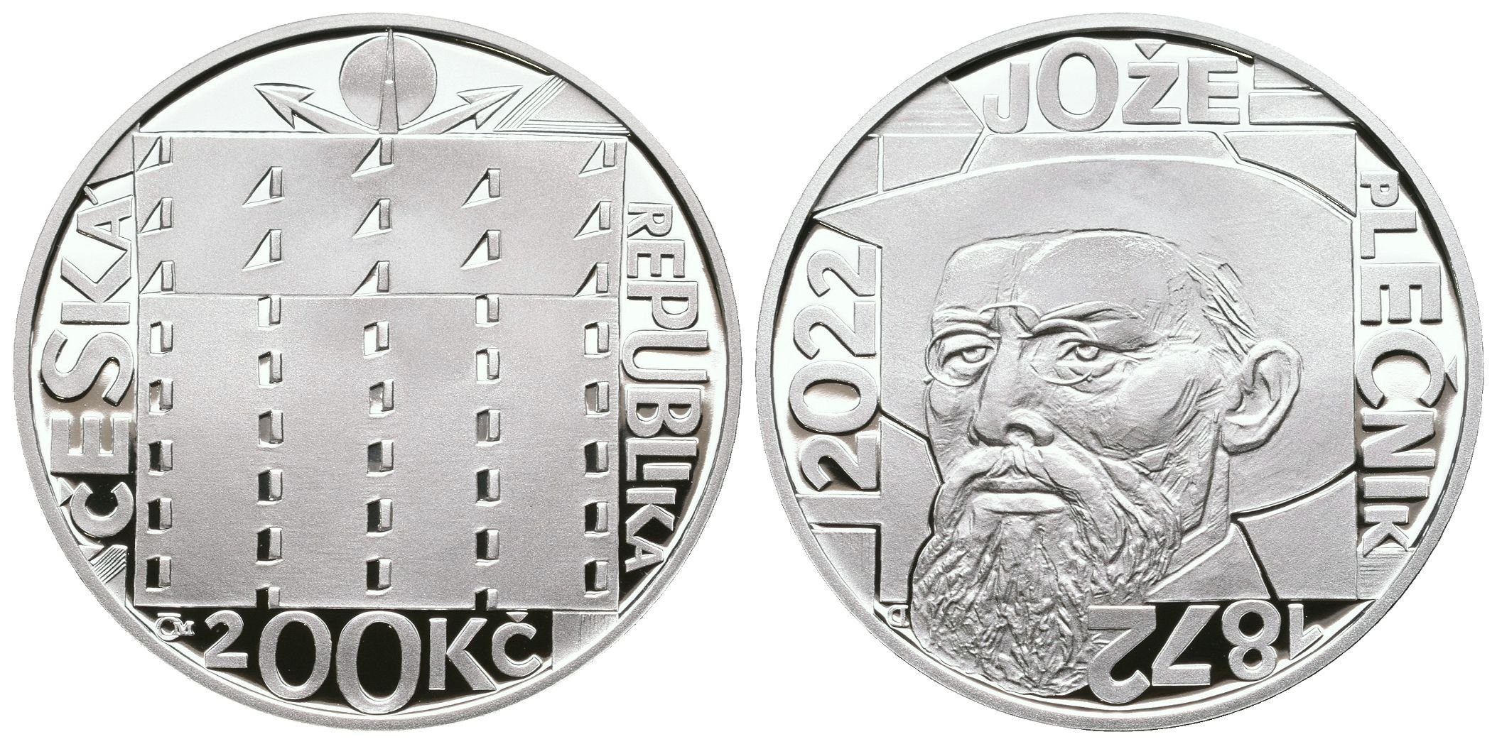 200 Kč 2022 - Jože Plečnik, PROOF