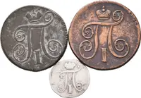 5 Kopějka 1798 SM-OM, 1 Kopějka 18/00 EM, 1801 EM_3 ks — 2