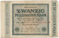 Německo, 20 Milliarden Mark 1923, Ro.115k
