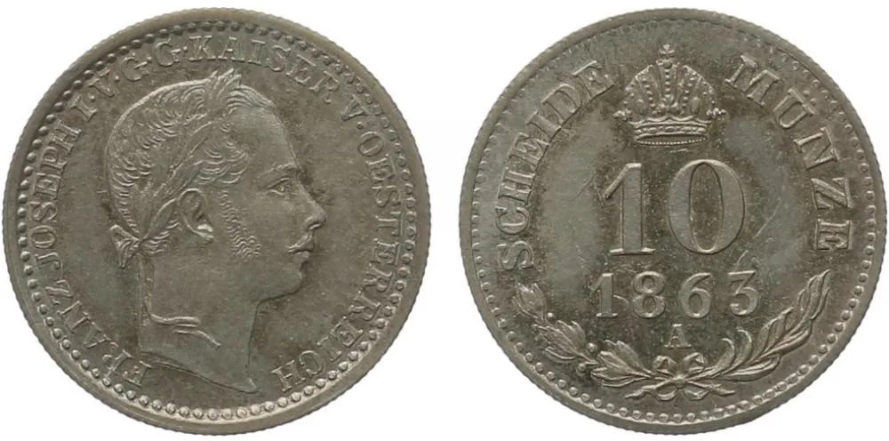 Rakouská a spolková měna, 1857 - 1892 — 1