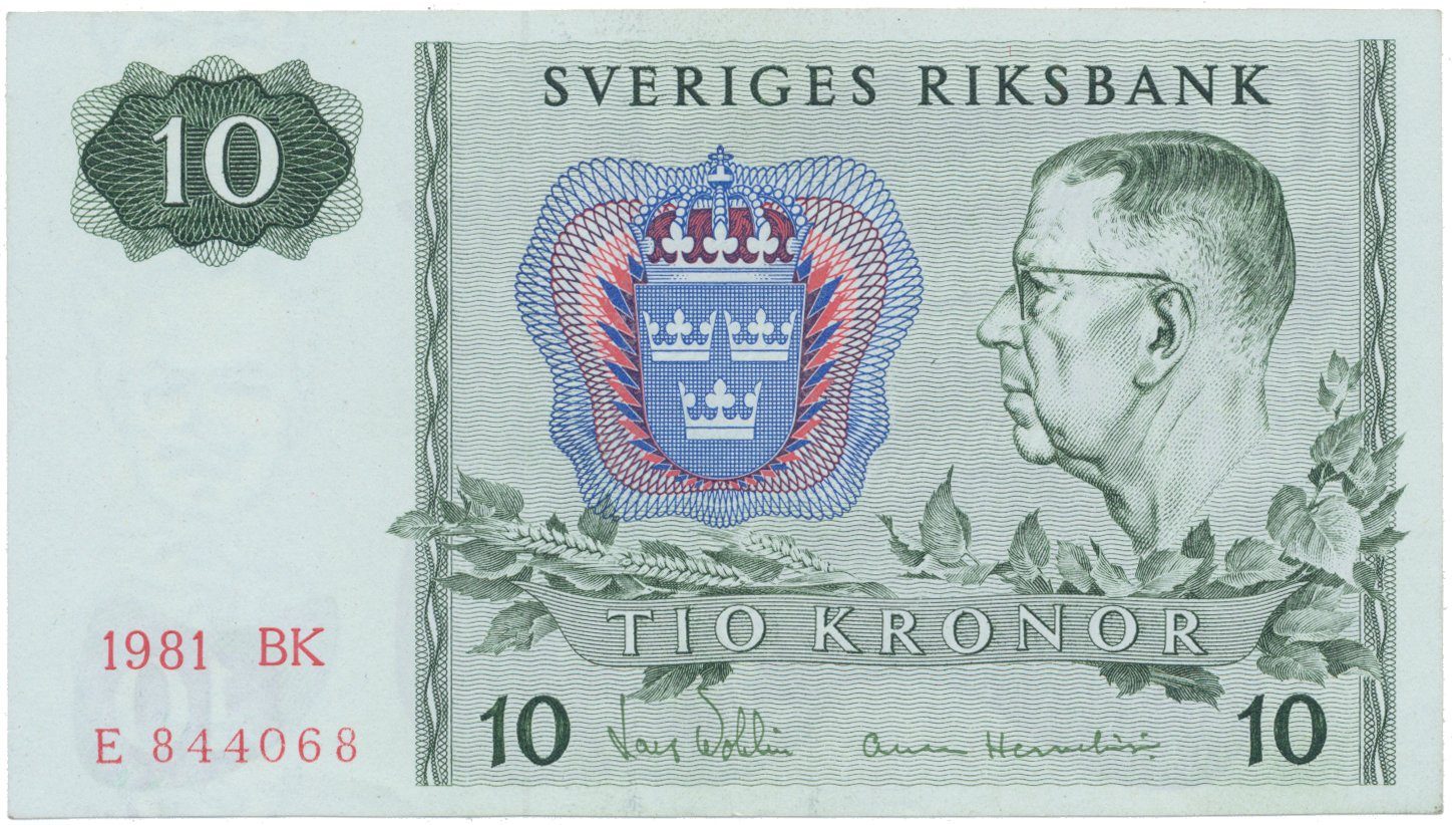 Švédsko, 10 Kronor 1981, P.52e