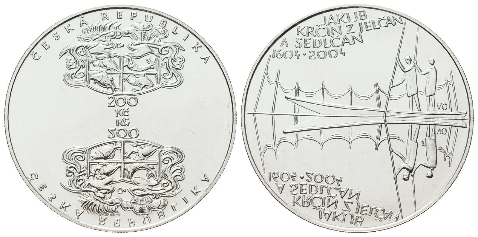 200 Kč 2004 - Jakub Krčín z Jelčan a Sedlčan