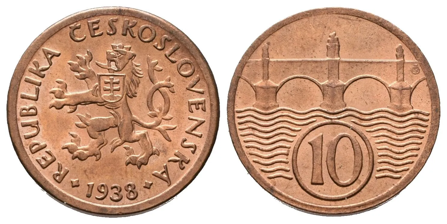 10 Haléř 1938