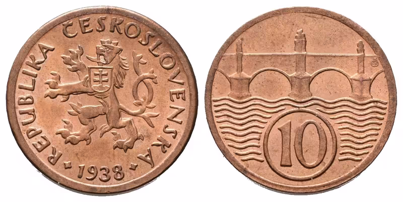 10 Haléř 1938