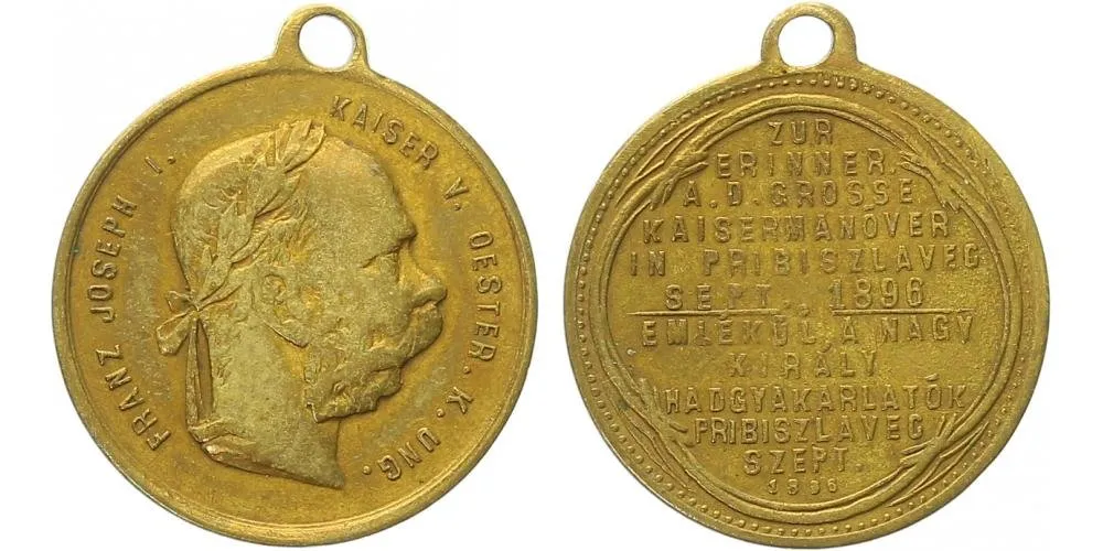 František Josef I., medaile vojenských manévrů — 1