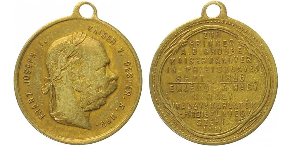 František Josef I., medaile vojenských manévrů — 1