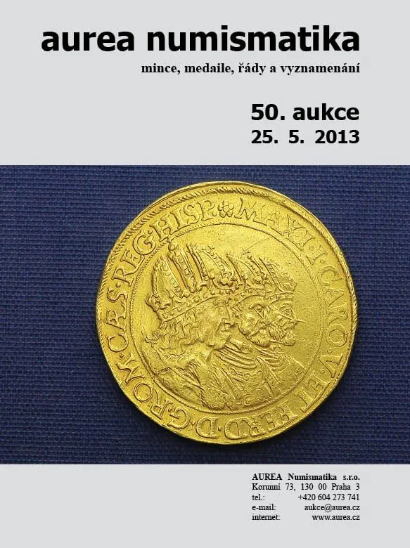 50. Aukce - mince, medaile, řády a vyznamenání