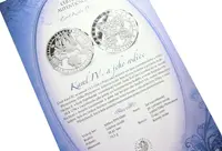 Stříbrná investiční medaile - Karel IV. a jeho rodiče - Ag 24,5 g - 999/1000 + Certifikát - fotografie 2
