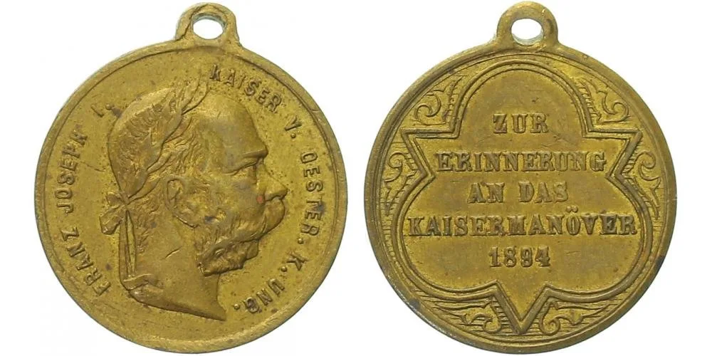 František Josef I., medaile vojenských manévrů — 1