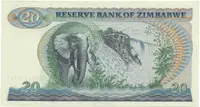 Zimbabwe, 20 Dollars 1983, P.4c - fotografie 2