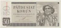 50 Koruna 1950, I. vydání, Hej.87a