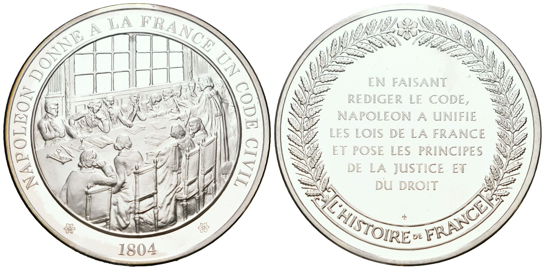 Francie - AR Medaile b.l. - Le Code Civil