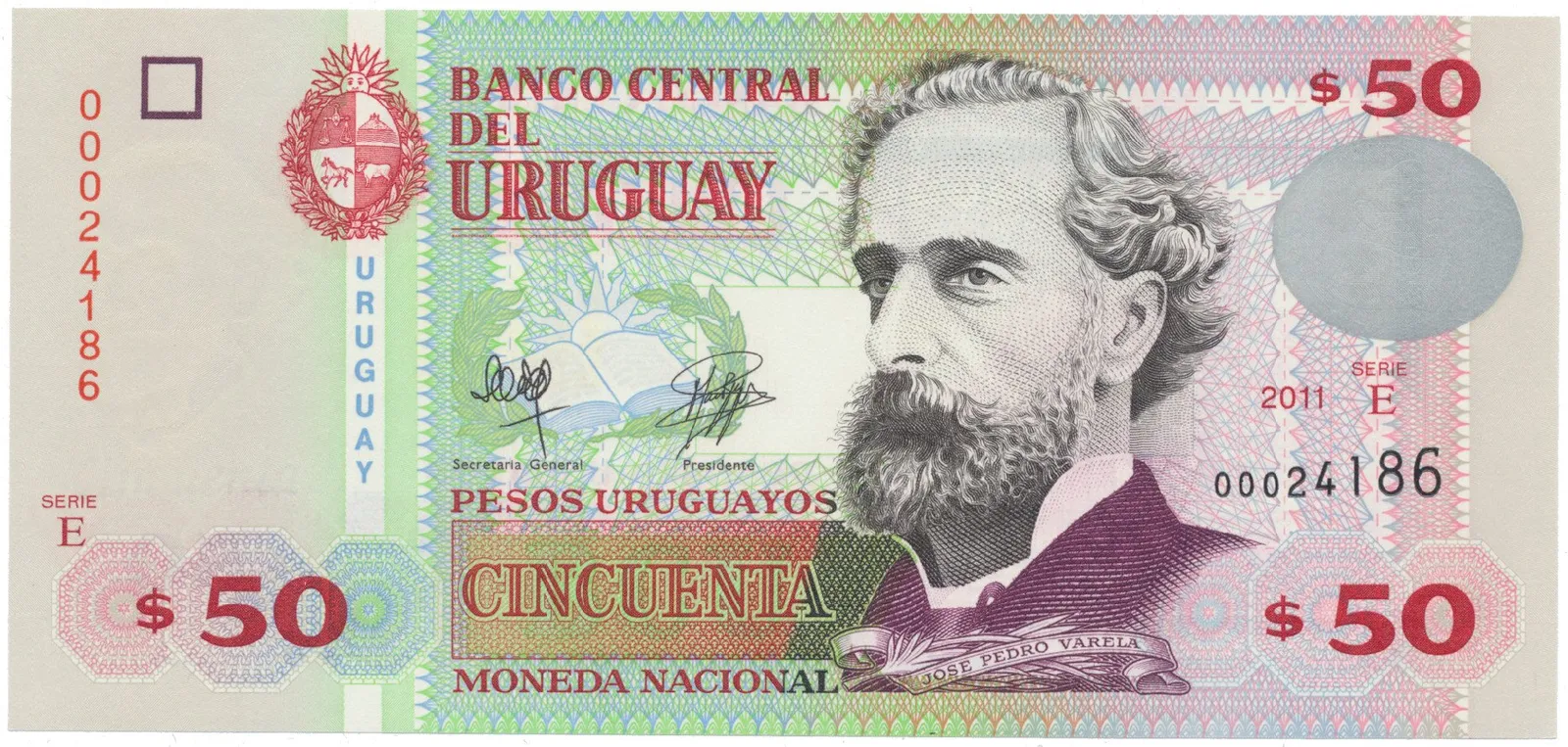 Uruguay, 50 Pesos Uruguayos 2011, P.87b