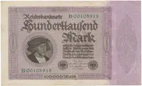 Německo, 100000 Mark 1923, Ro.82a