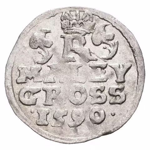 Malý groš 1590, České Budějovice-Mattighofer, HN.25a (opis 7a),