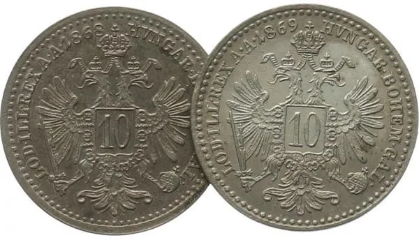 Rakouská a spolková měna, 1857 - 1892 — 1