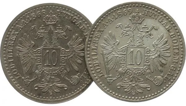 Rakouská a spolková měna, 1857 - 1892 — 1