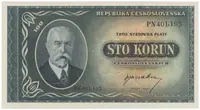 100 Koruna b.d. (1945), série PN, PT, Hej.74a