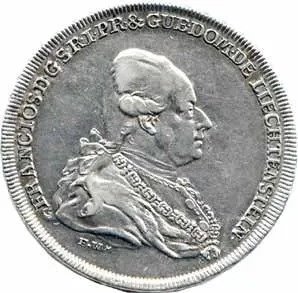 Liechtenstein, Franz Josef I., 1772 - 1781 — 1