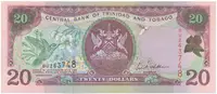 Trinidad a Tobago, 20 Dollars 2002, P.44b