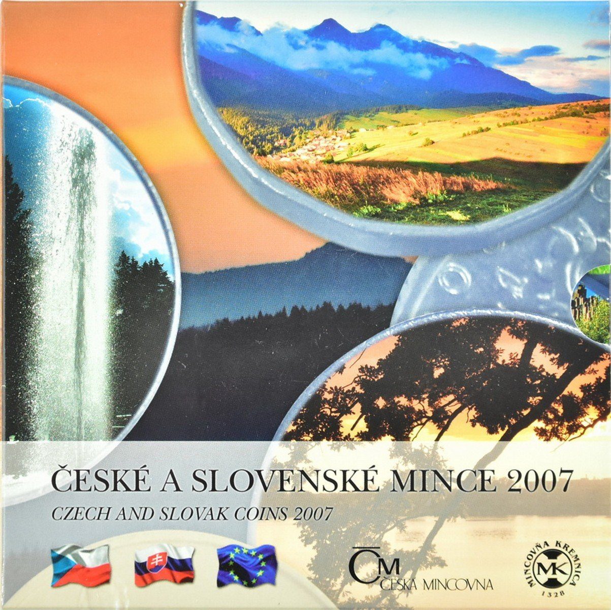 Ročníková sada mincí 2007 - České a slovenské mince