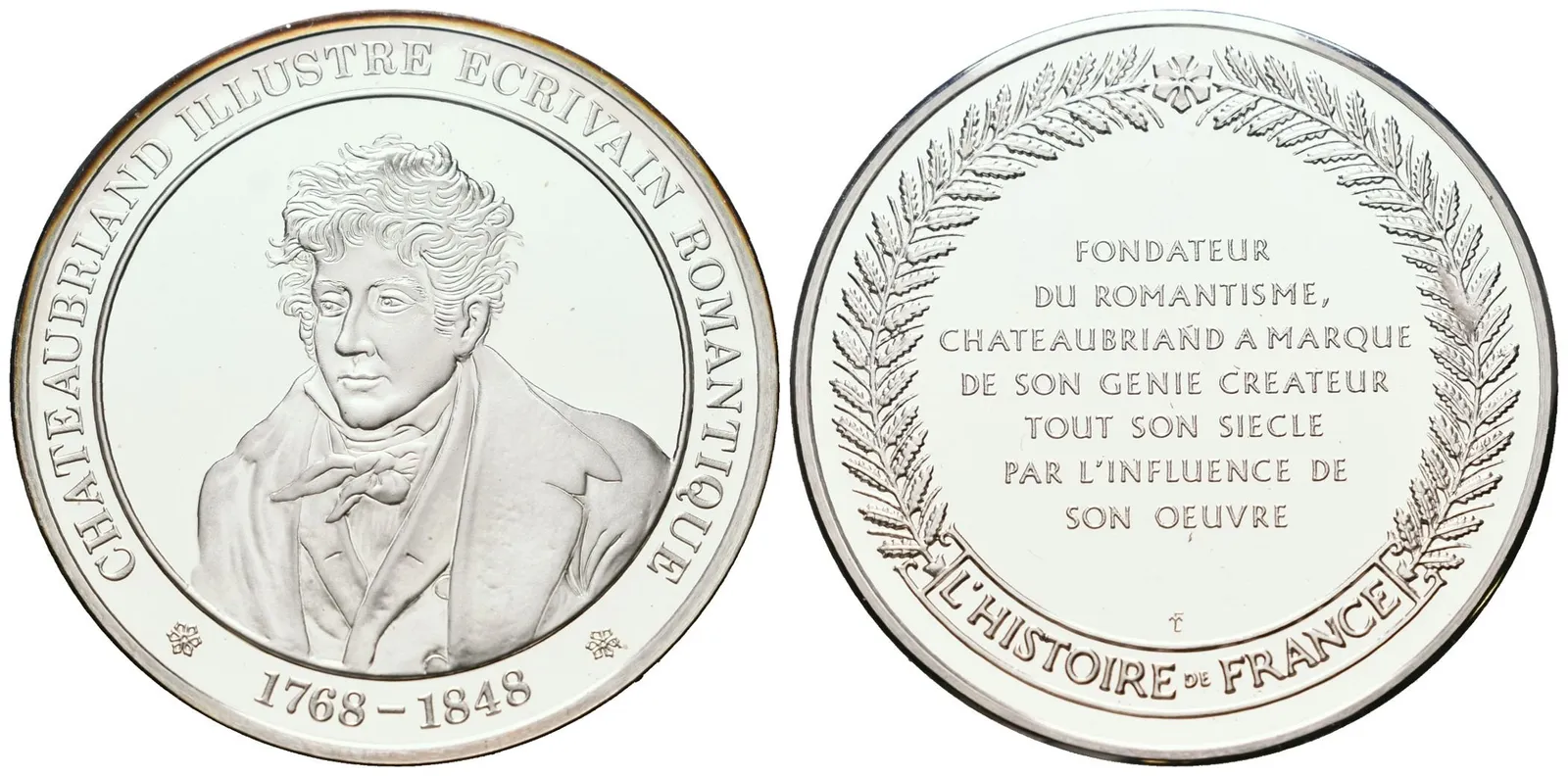 Francie - AR Medaile b.l. - Chateaubriand