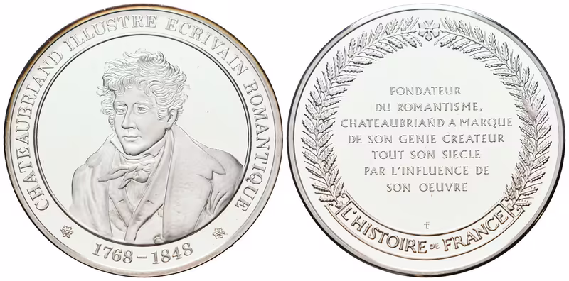 Francie - AR Medaile b.l. - Chateaubriand