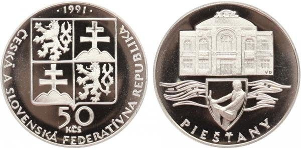 50 Kčs 1991 - Pieštany, PROOF