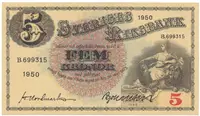 Švédsko, 5 Kronor 1950, P.33ag