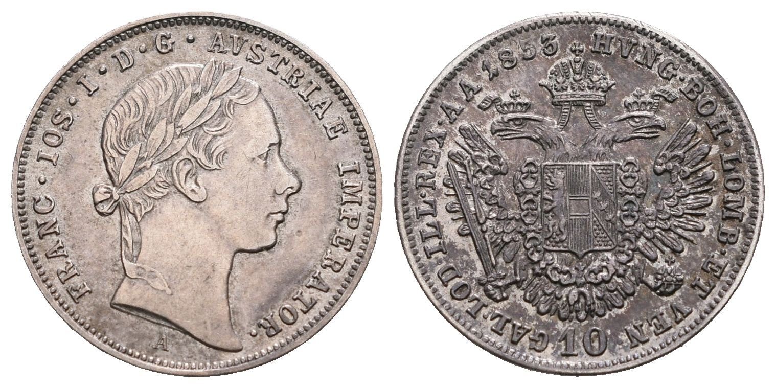 10 Krejcar 1853 A
