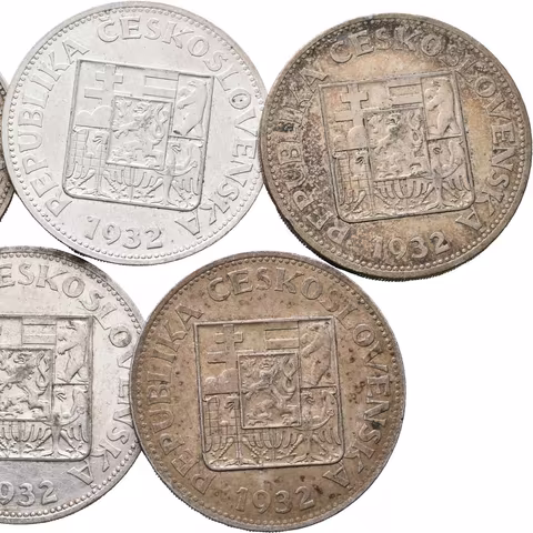 10 Koruna 1932, oběhové zachovalosti_5 ks
