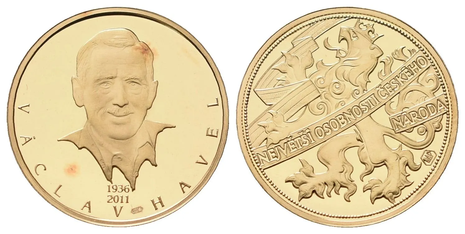 Medaile b.l. - Václav Havel - Největší osobnosti českého národa