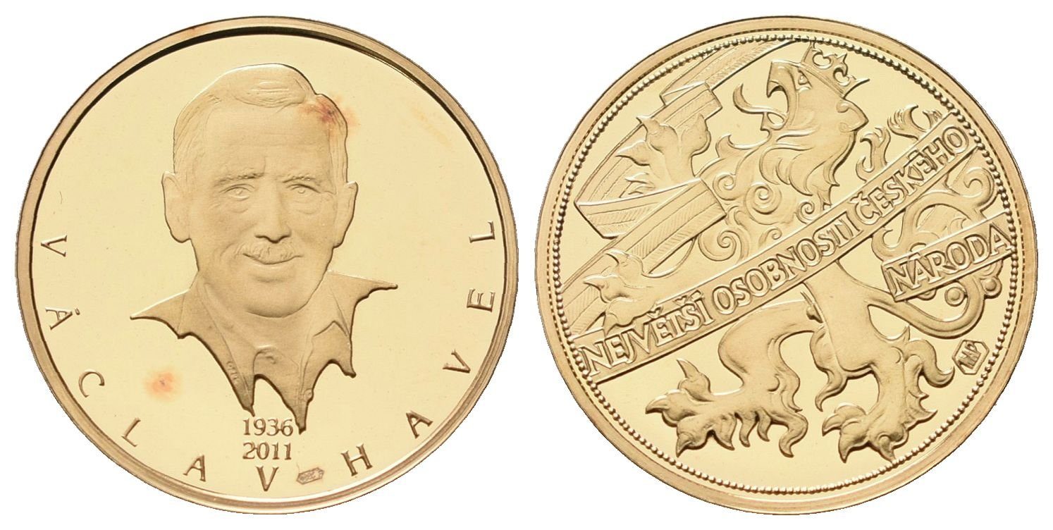 Medaile b.l. - Václav Havel - Největší osobnosti českého národa
