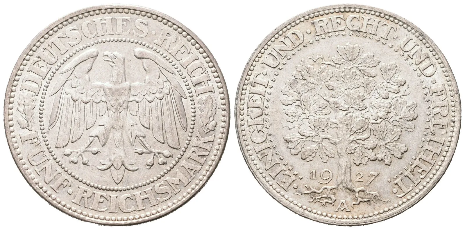 Výmar, 5 Marka 1927 A